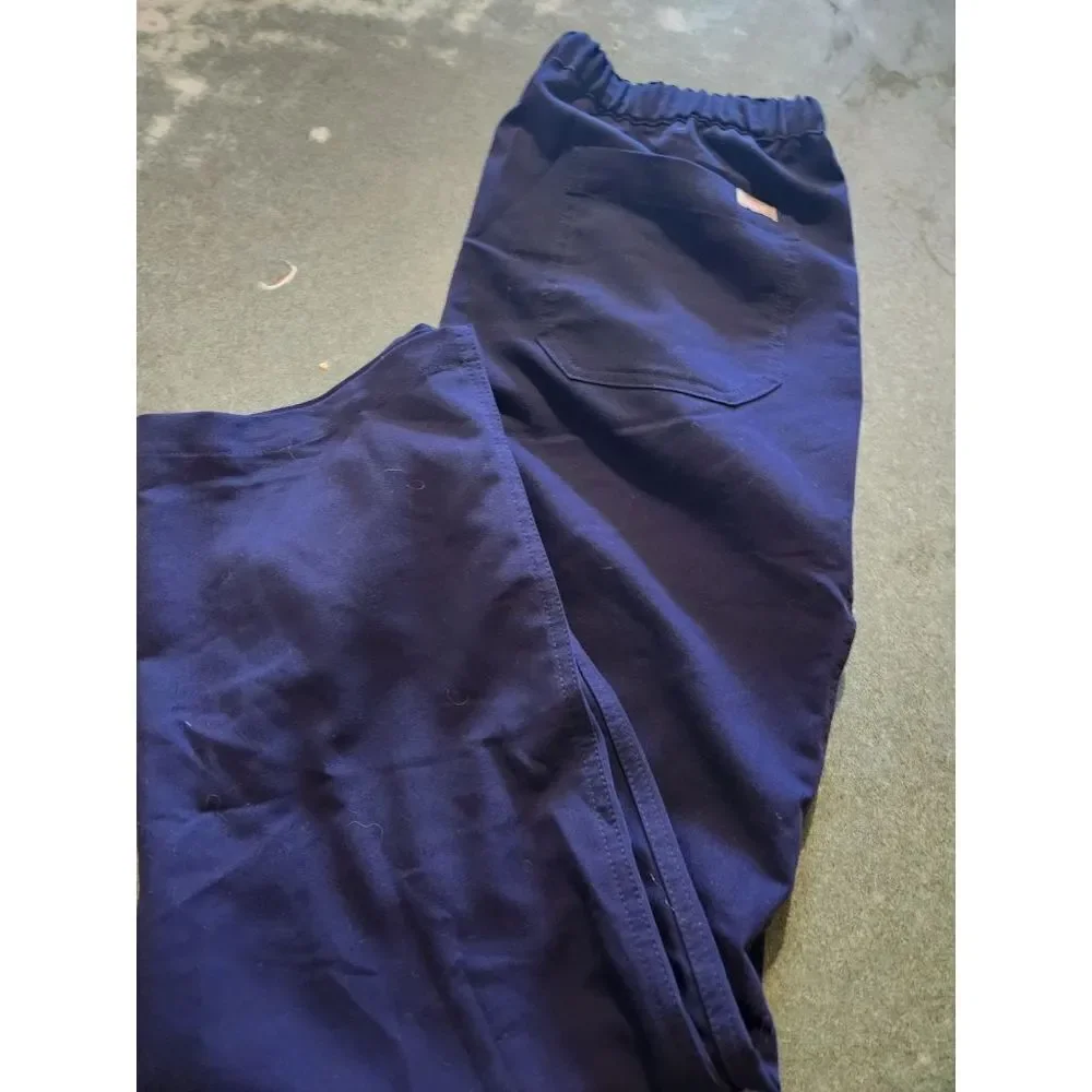 FIGS Technical Pisco Basic Scrub Pants Navy Blue Stretch Men's sz Small